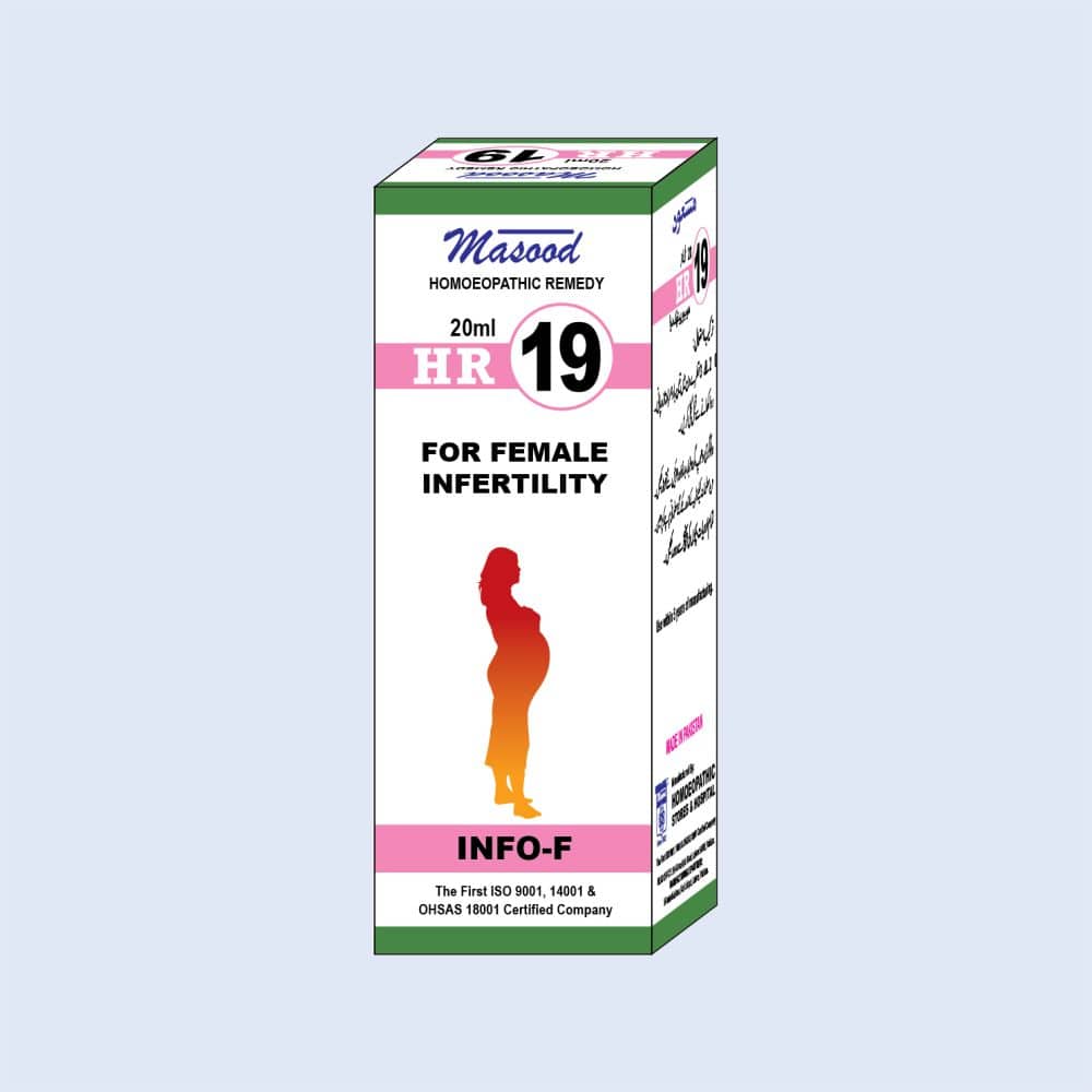 Dr Masood Hr-19 (info-f) 20ml (abortion, Female Infertility, Oligo Menorrhea)
